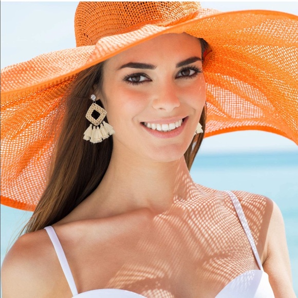 4 Pairs Rattan Earrings Lightweight - Picture 5 of 7